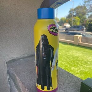 Disney Parks Star Wars Action Figure Water Bottle Tumbler Luke Vader Leia